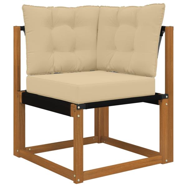 Sofakissen für draußen Polyester Beige 50,5 x 50,5 cm