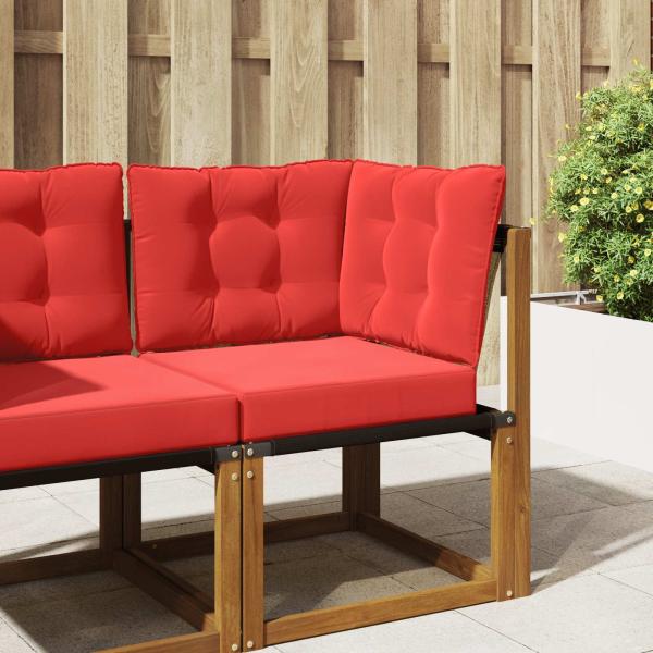 ARDEBO.de - Sofakissen für draußen Polyester Rot 50,5 x 50,5 cm