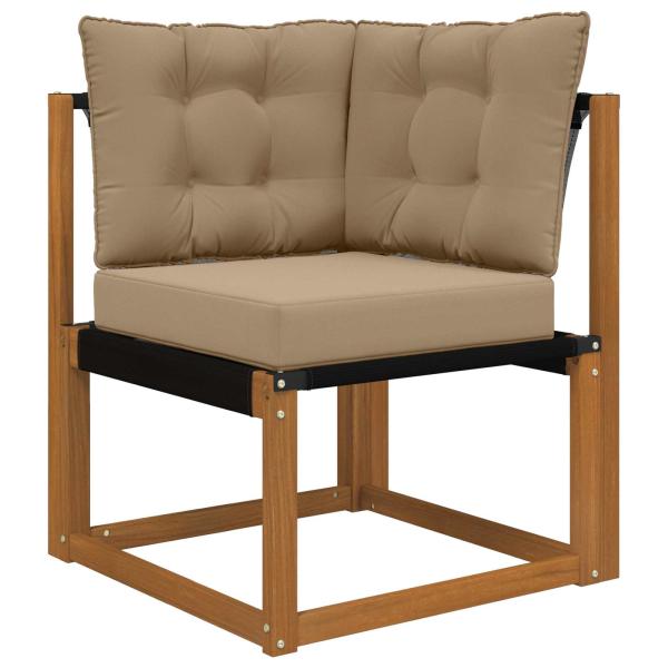 Sofakissen für draußen Polyester Taupe 50,5 x 50,5 cm