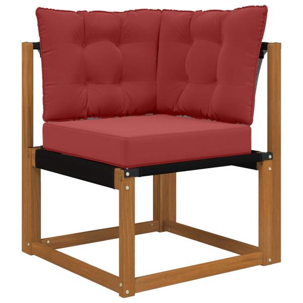 Sofakissen für draußen Polyester Weinrot 50,5 x 50,5 cm