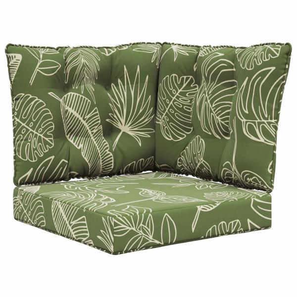 Sofakissen für draußen Polyester Blattdesign 50,5 x 50,5 cm