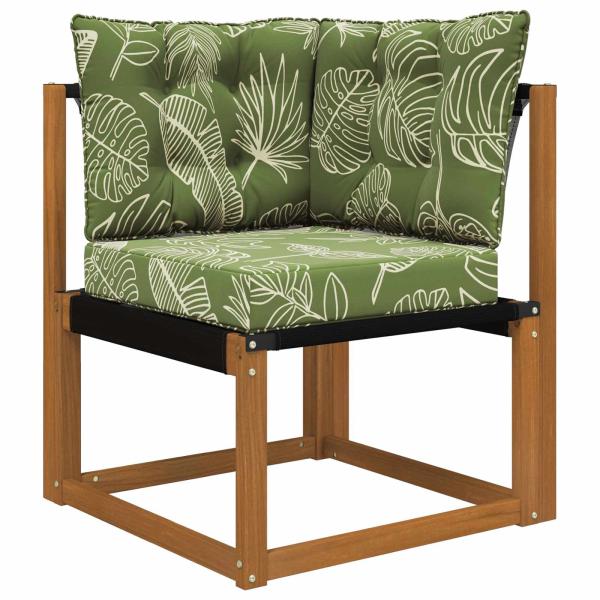 Sofakissen für draußen Polyester Blattdesign 50,5 x 50,5 cm