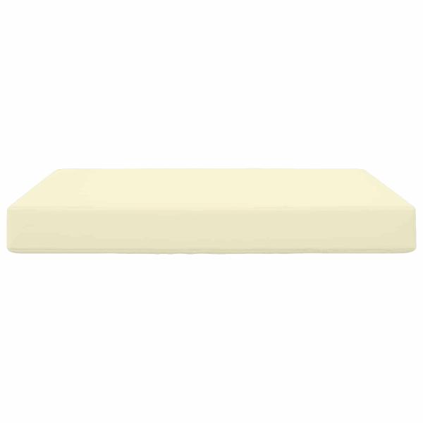 Sofakissen für draußen Polyester Creme 80 x 80 cm