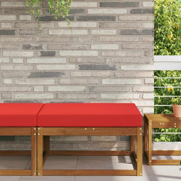 ARDEBO.de - Sofakissen für draußen Polyester Rot 80 x 80 cm