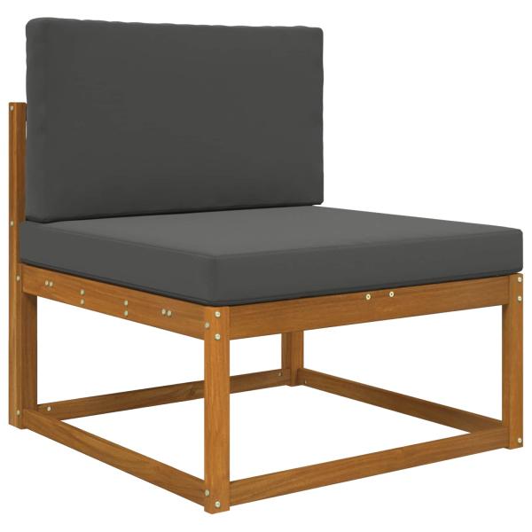 Sofakissen für draußen Polyester Anthrazit 80 x 80 cm