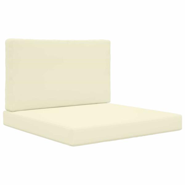 Sofakissen für draußen Polyester Creme 80 x 80 cm