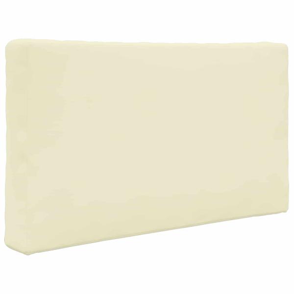 Sofakissen für draußen Polyester Creme 80 x 80 cm