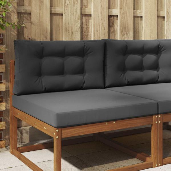 ARDEBO.de - Sofakissen für draußen Polyester Anthrazit 80 x 80 cm