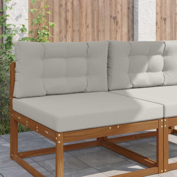 ARDEBO.de - Sofakissen für draußen Polyester Grau 80 x 80 cm