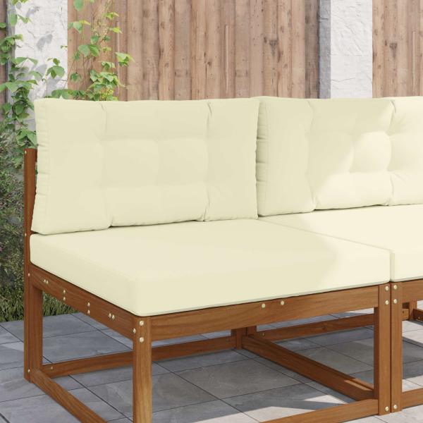 ARDEBO.de - Sofakissen für draußen Polyester Creme 80 x 80 cm