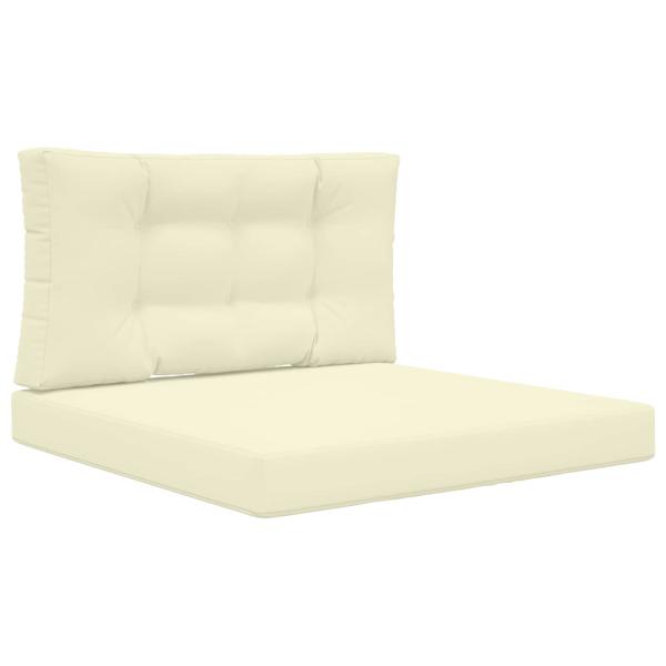 Sofakissen für draußen Polyester Creme 80 x 80 cm