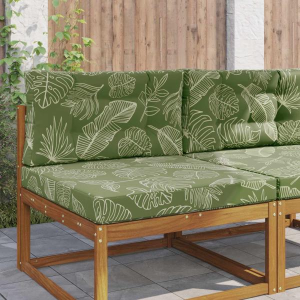 ARDEBO.de - Sofakissen für draußen Polyester Blattdesign 80 x 80 cm