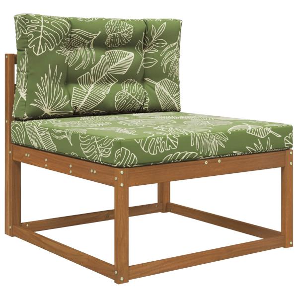Sofakissen für draußen Polyester Blattdesign 80 x 80 cm