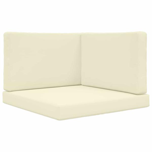 Sofakissen für draußen Polyester Creme 80 x 80 cm