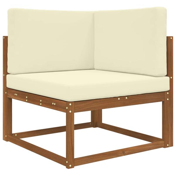 Sofakissen für draußen Polyester Creme 80 x 80 cm