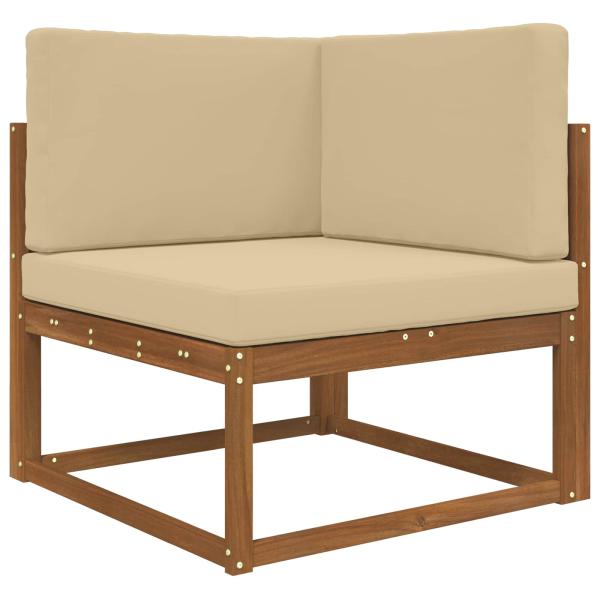 Sofakissen für draußen Polyester Beige 80 x 80 cm