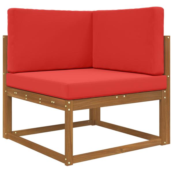 Sofakissen für draußen Polyester Rot 80 x 80 cm