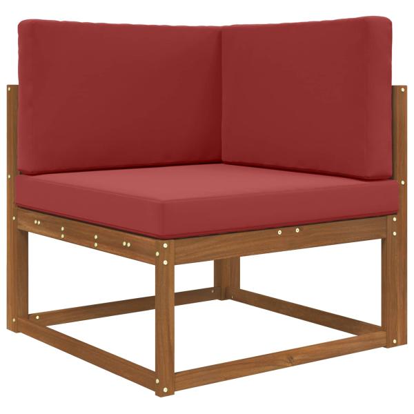 Sofakissen für draußen Polyester Weinrot 80 x 80 cm