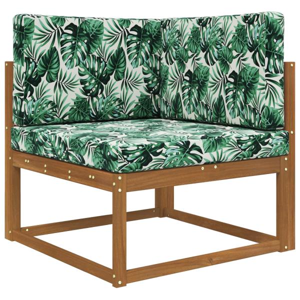 Sofakissen für draußen Polyester Blattmuster 80 x 80 cm