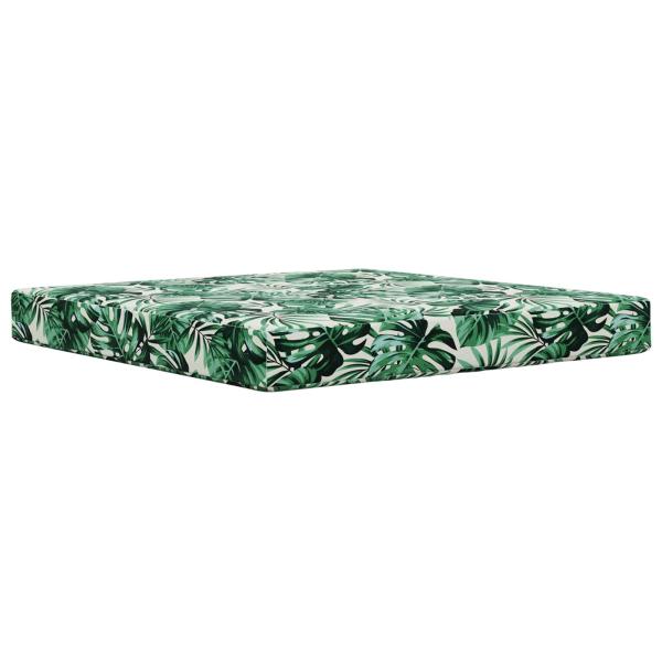 Sofakissen für draußen Polyester Blattmuster 80 x 80 cm