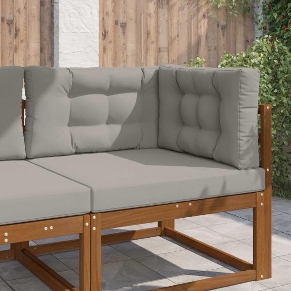 ARDEBO.de - Sofakissen für draußen Polyester Grau 80 x 80 cm