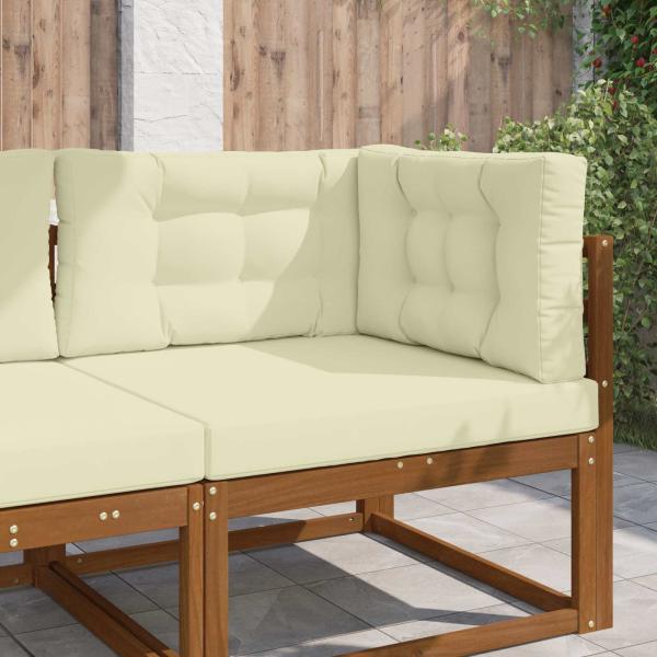 ARDEBO.de - Sofakissen für draußen Polyester Creme 80 x 80 cm