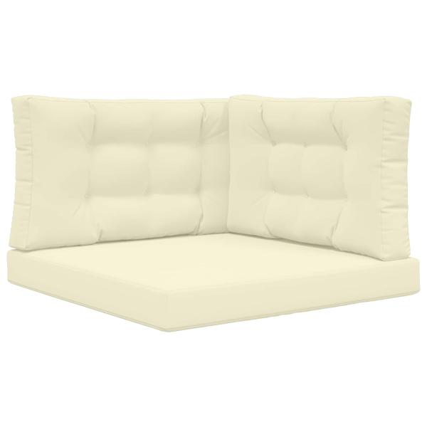 Sofakissen für draußen Polyester Creme 80 x 80 cm
