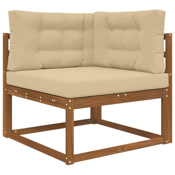 Sofakissen für draußen Polyester Beige 80 x 80 cm