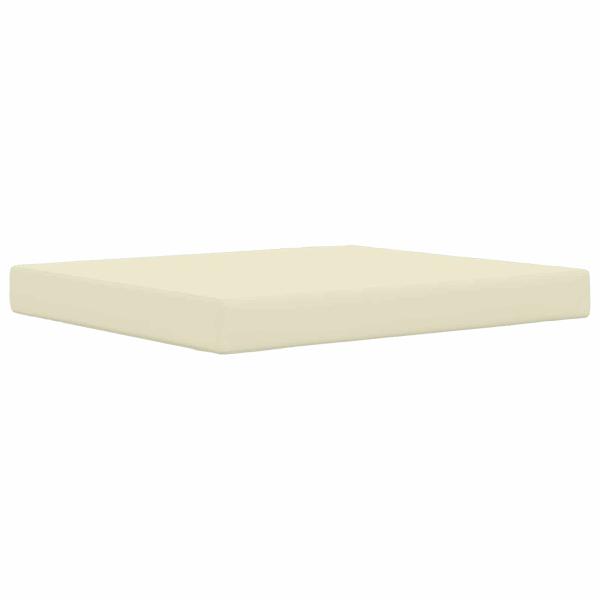 Sofakissen für draußen Polyester Creme 80 x 68,5 cm