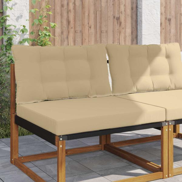 ARDEBO.de - Sofakissen für draußen Polyester Beige 80 x 68,5 cm