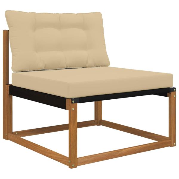 Sofakissen für draußen Polyester Beige 80 x 68,5 cm