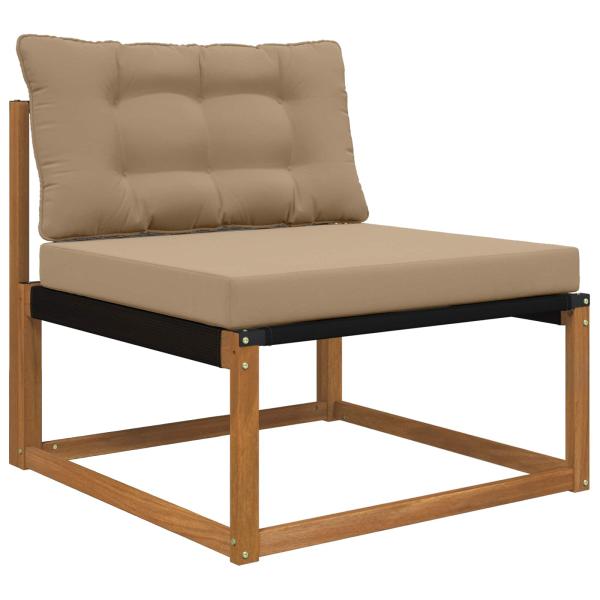 Sofakissen für draußen Polyester Taupe 80 x 68,5 cm