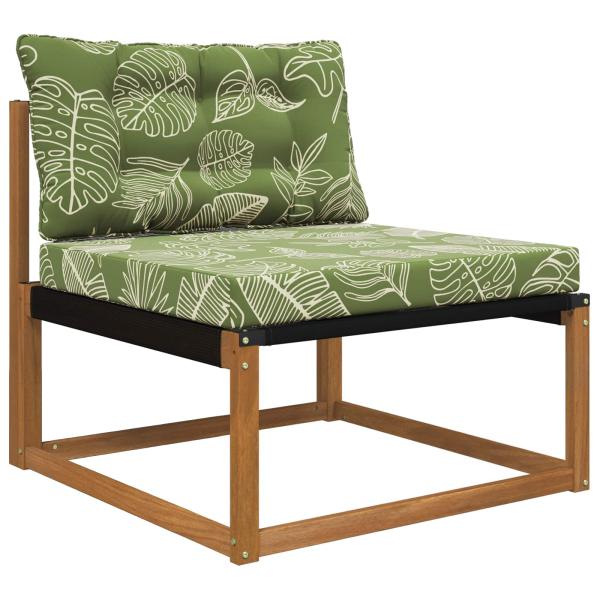 Sofakissen für draußen Polyester Blattdesign 80 x 68,5 cm