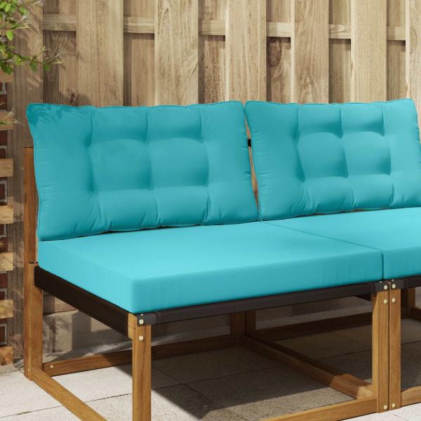 ARDEBO.de - Sofakissen für draußen Polyester Türkis 80 x 68,5 cm