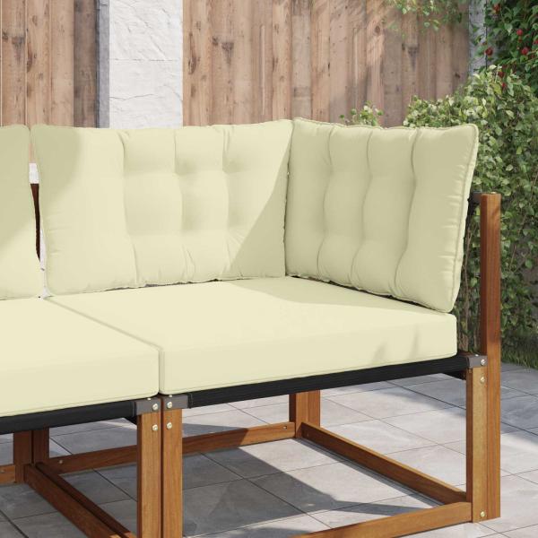 ARDEBO.de - Sofakissen für draußen Polyester Creme 68,5 x 68,5 cm
