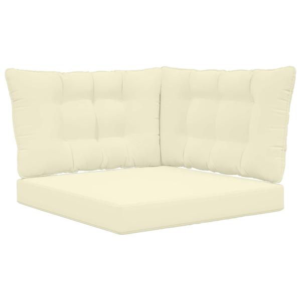Sofakissen für draußen Polyester Creme 68,5 x 68,5 cm
