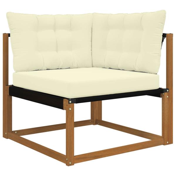 Sofakissen für draußen Polyester Creme 68,5 x 68,5 cm