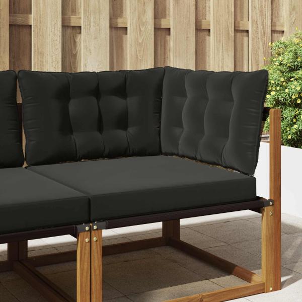 ARDEBO.de - Sofakissen für draußen Polyester Schwarz 68,5 x 68,5 cm