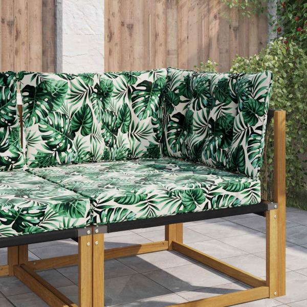 ARDEBO.de - Sofakissen für draußen Polyester Blattmuster 68,5 x 68,5 cm