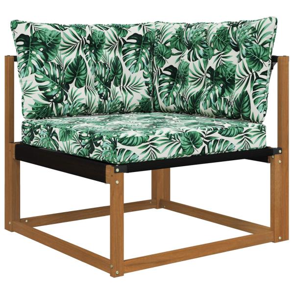 Sofakissen für draußen Polyester Blattmuster 68,5 x 68,5 cm