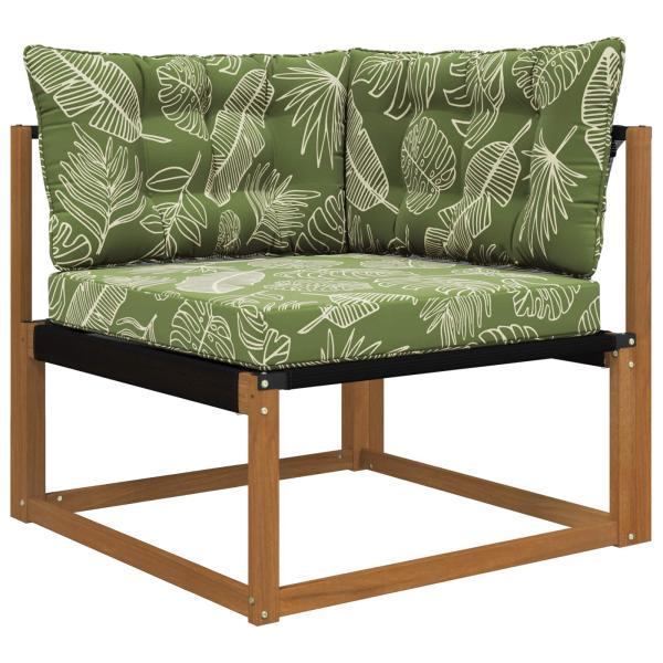 Sofakissen für draußen Polyester Blattdesign 68,5 x 68,5 cm