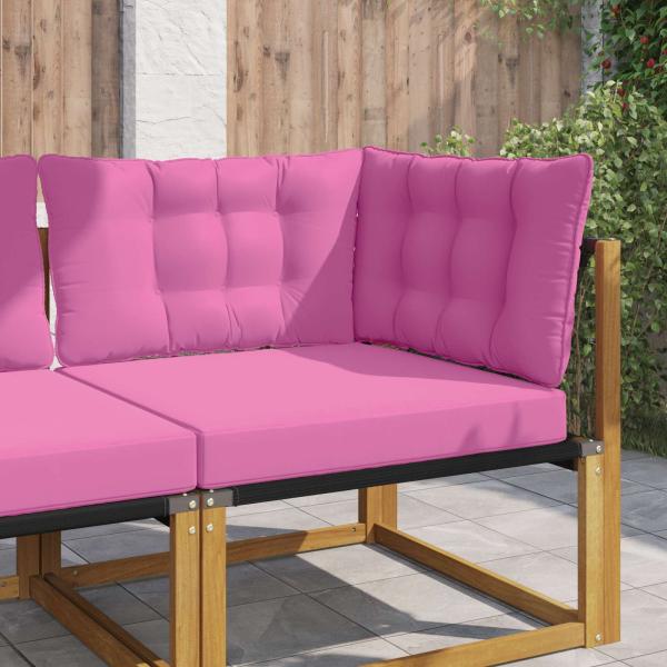 ARDEBO.de - Sofakissen für draußen Polyester Rosa 68,5 x 68,5 cm