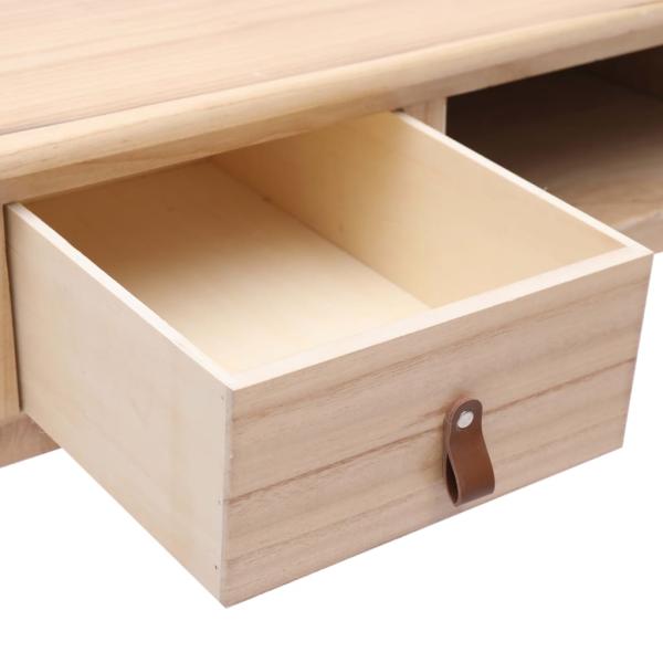 Schreibtisch Natur 110 × 45 × 76 cm Holz