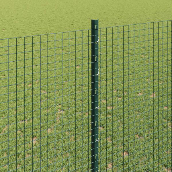 Geschweißter Drahtzaun mit Pfosten 10 x 1,5 m Verzinkter Stahl