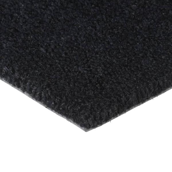 Fußmatte Schwarz 60x90 cm Kokosfaser Getuftet