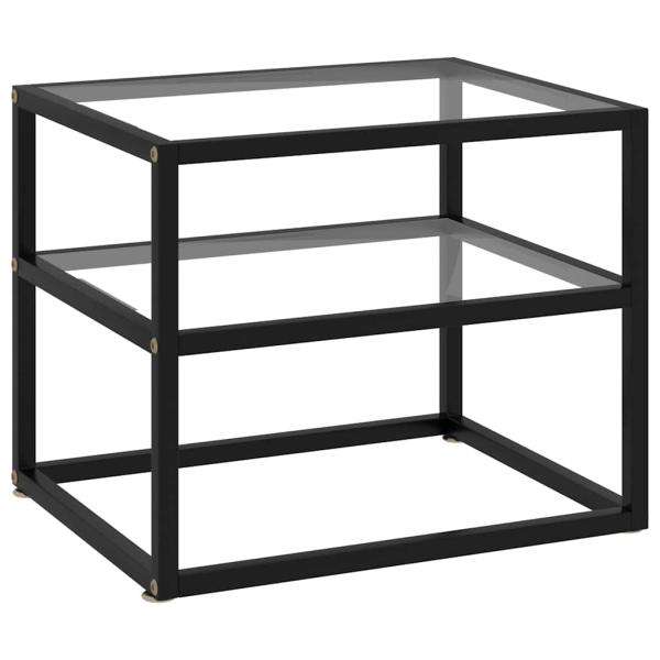 ARDEBO.de - Konsolentisch Transparent 50x40x40 cm Hartglas
