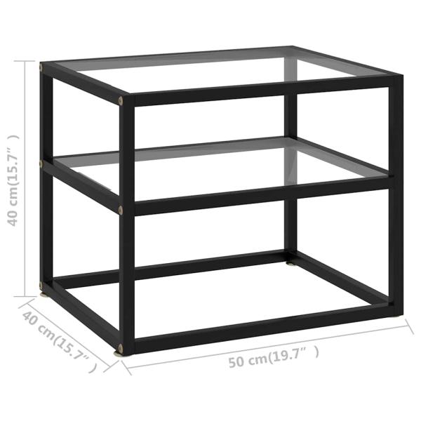 Konsolentisch Transparent 50x40x40 cm Hartglas