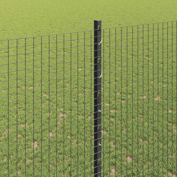 Geschweißter Drahtzaun mit Pfosten 10 x 1,5 m Verzinkter Stahl