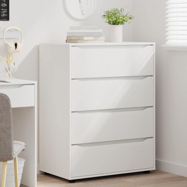 Stauraumschr?nke 80 x 48 x 105 cm Holzwerkstoff Wei?