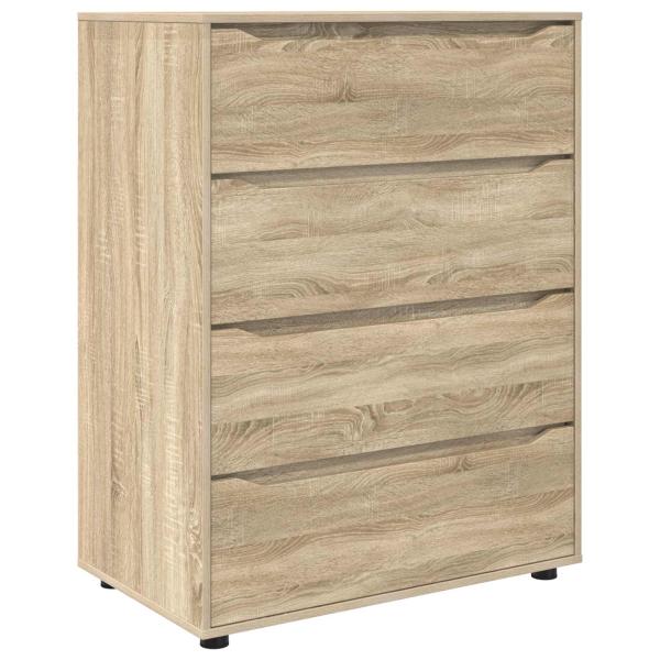 Stauraumschränke 80 x 48 x 105 cm Holzwerkstoff Sonoma-Eiche